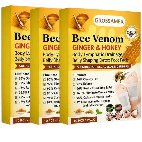 🐝🌿️ New Year Dhamaka Sale 🎁💥 🐝🍯 Detox Bee Venom Ginger & Honey Pads – BUY 10 GET 10 FREE! 🌿💧