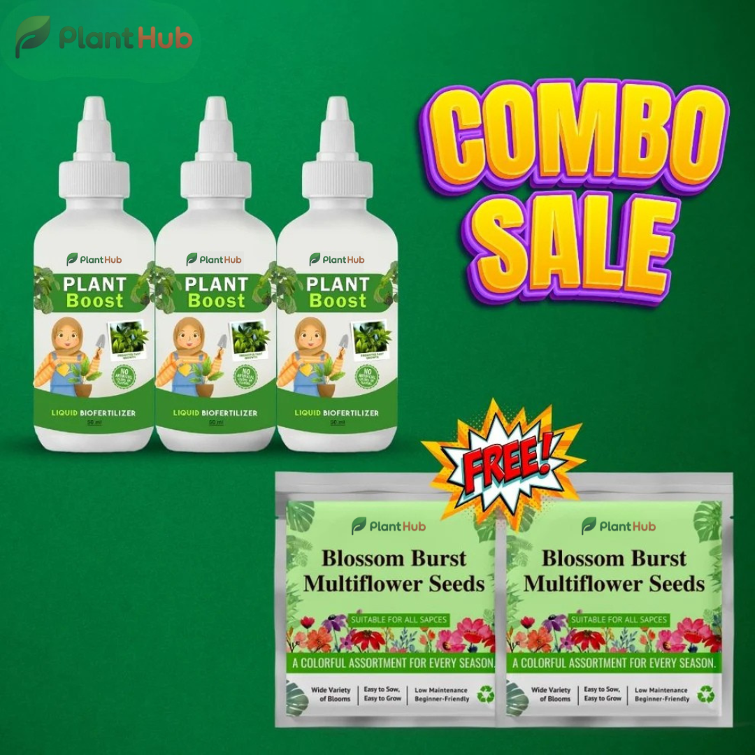 Plant Boost Combo (3 Plant Boost Packs with FREE 2 Flower Seed Packs)