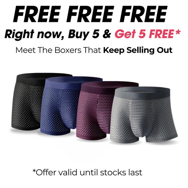 BOXHERO UNDERWEARS BAMBOO UNDERWEAR (BUY 5 & GET 5 FREE)