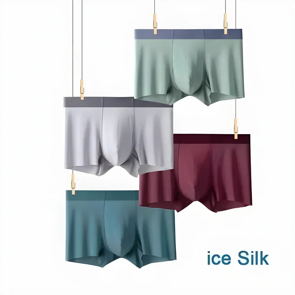 NEW YEAR DHAMAKA SALE | Ice Silk Boxer Briefs | PACK OF 4 | ONLY ₹499