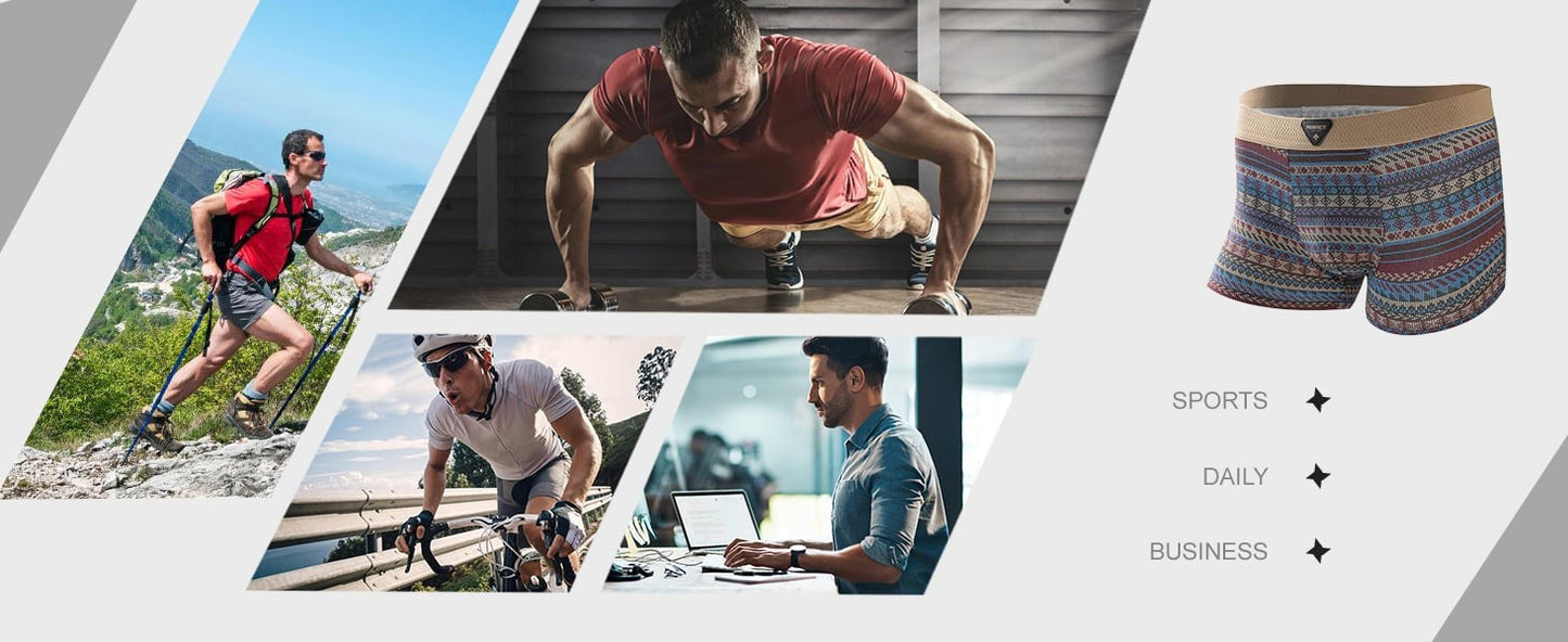 Men's Premium Cotton Boxer Briefs | PACK OF 4  | ONLY Rs.499